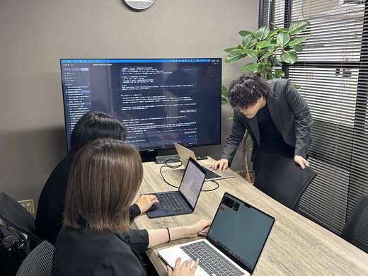 先輩社員によるレクチャー